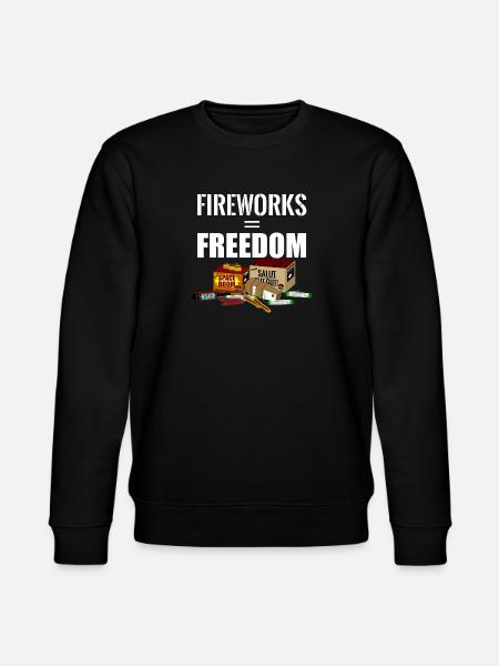 Freedom Fireworks - Stanley/Stella CHANGER Unisex Organic Sweatshirt - black