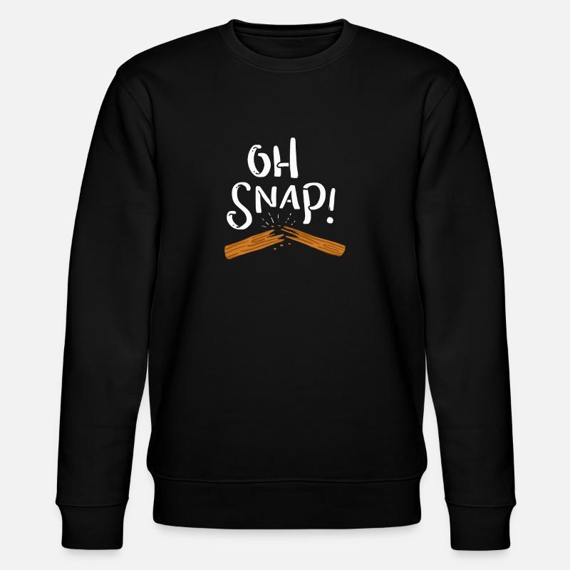 Oh snap! Durchgebrochen - Stanley/Stella Unisex Bio-Sweatshirt CHANGER - Schwarz