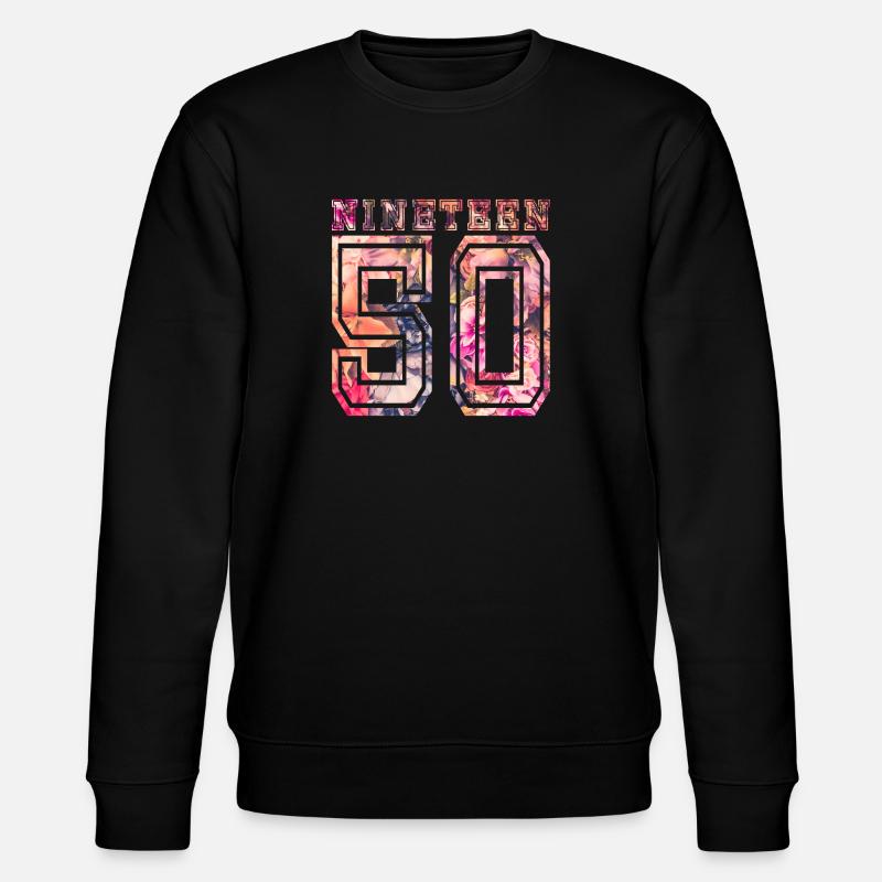 1950 B NINETEEN - Sweat bio CHANGER Stanley/Stella Unisexe - noir