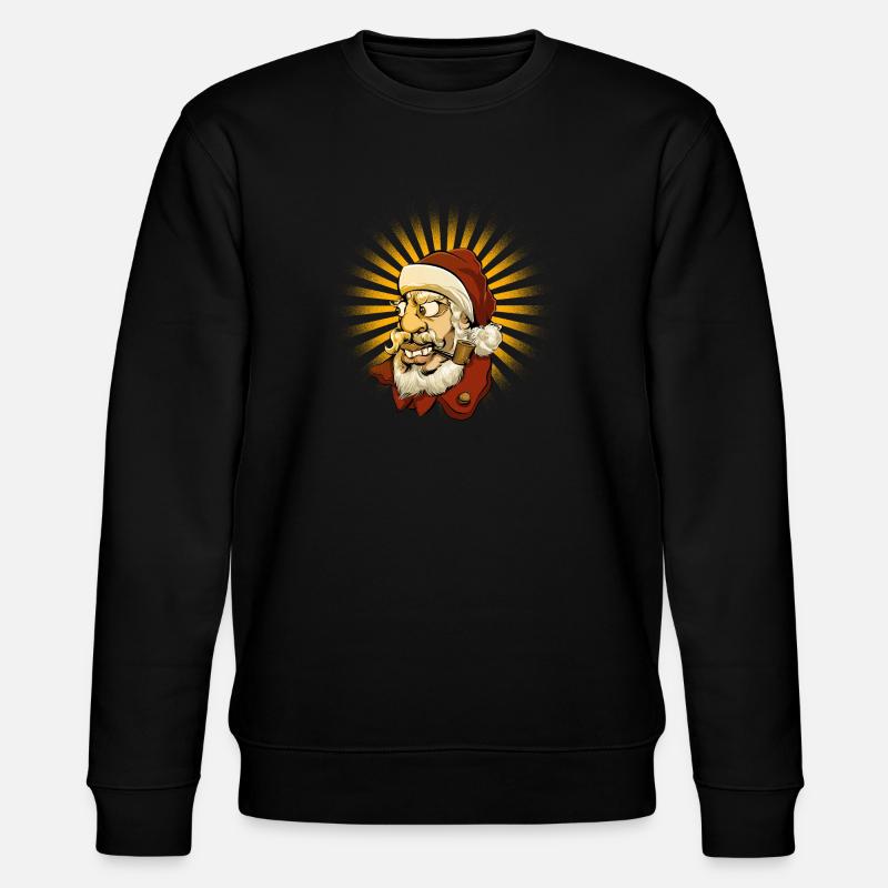 Cool Santa - Stanley/Stella Unisex Bio-Sweatshirt CHANGER  - Schwarz