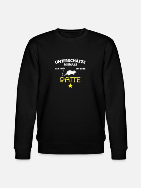 Ratte Haustier - Stanley/Stella Unisex Bio-Sweatshirt CHANGER - Schwarz