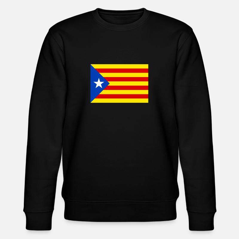 Katalanische Flagge - Stanley/Stella Unisex Bio-Sweatshirt CHANGER - Schwarz