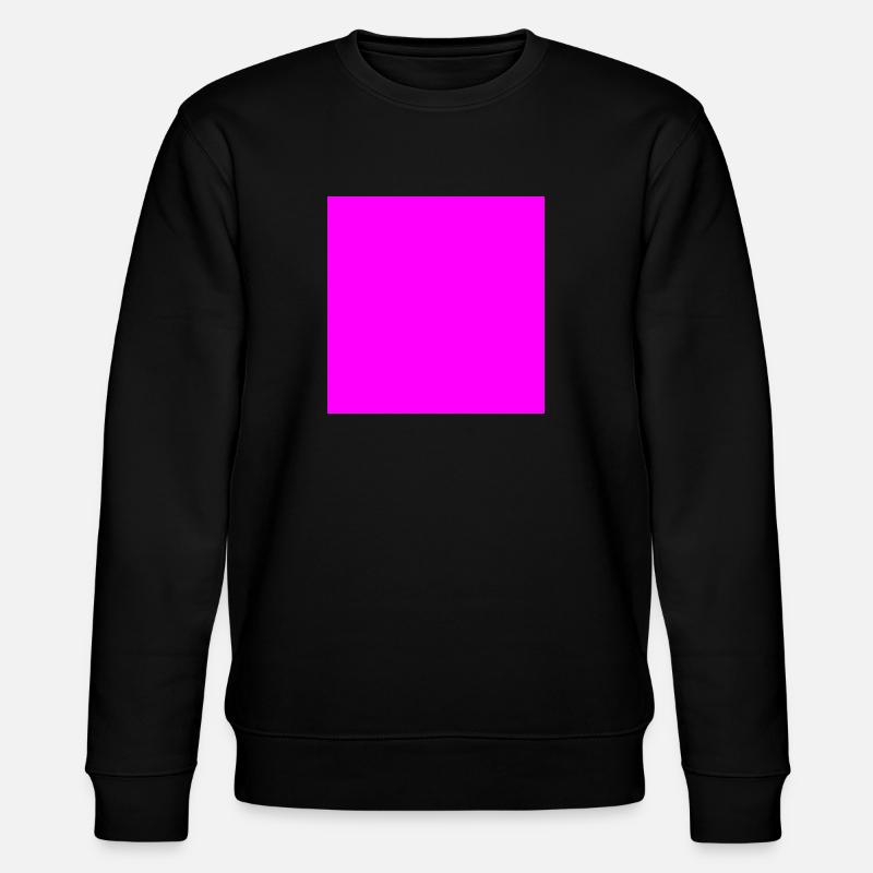 Square pink - Stanley/Stella CHANGER Unisex Organic Sweatshirt - black