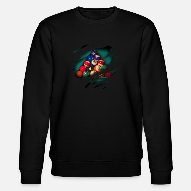 Billard in mir - Stanley/Stella Unisex Bio-Sweatshirt CHANGER  - Schwarz