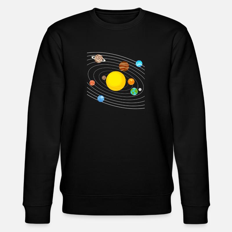 solar system - Stanley/Stella CHANGER Unisex Organic Sweatshirt - black