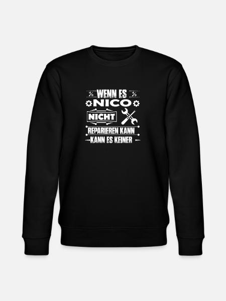 Nico - Handwerker Tshirt - Stanley/Stella Unisex Bio-Sweatshirt CHANGER  - Schwarz