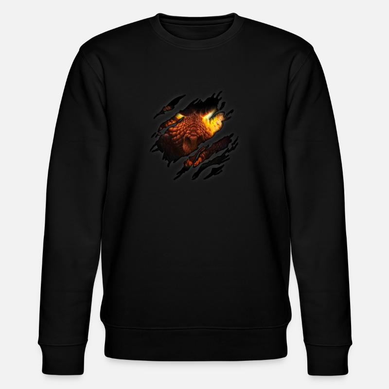 Drache in mir - Stanley/Stella Unisex Bio-Sweatshirt CHANGER  - Schwarz