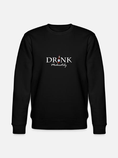 Drink in moderation - Stanley/Stella CHANGER Unisex Organic Sweatshirt - black