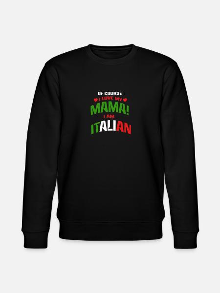 Italienisch Italienischer Akzent Italiener Mama - Stanley/Stella Unisex Bio-Sweatshirt CHANGER  - Schwarz