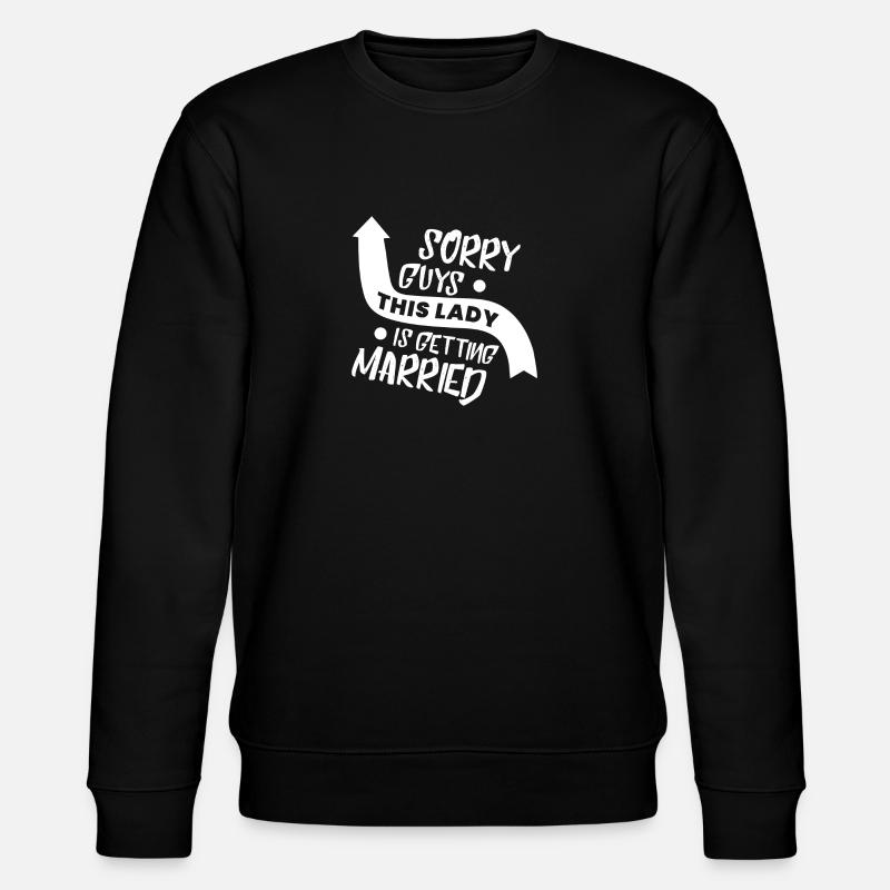 Mariage - future mariée - Sweat bio CHANGER Stanley/Stella Unisexe - noir