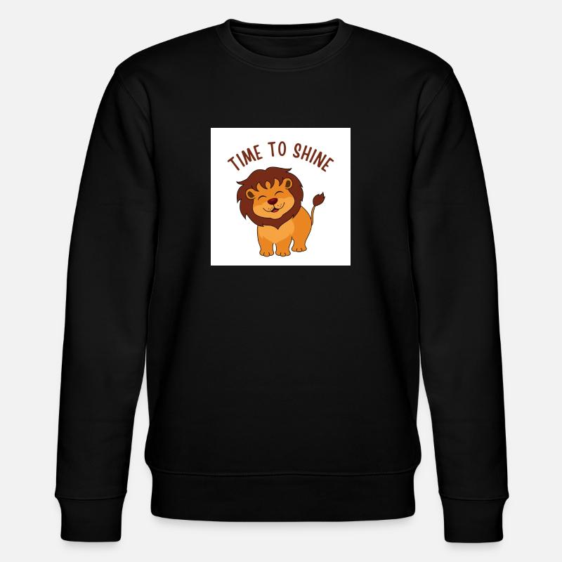 Lion-LE TEMPS DE BRILLER - Sweat bio CHANGER Stanley/Stella Unisexe - noir