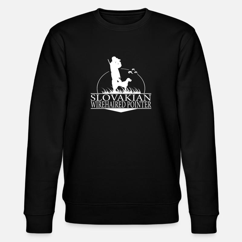 SLOVAKIAN WIREHAIRED POINTER Jagdhunde Wilsigns - Stanley/Stella Unisex Bio-Sweatshirt CHANGER - Schwarz