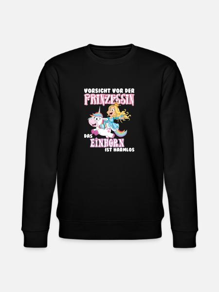 Einhorn - Stanley/Stella Unisex Bio-Sweatshirt CHANGER - Schwarz