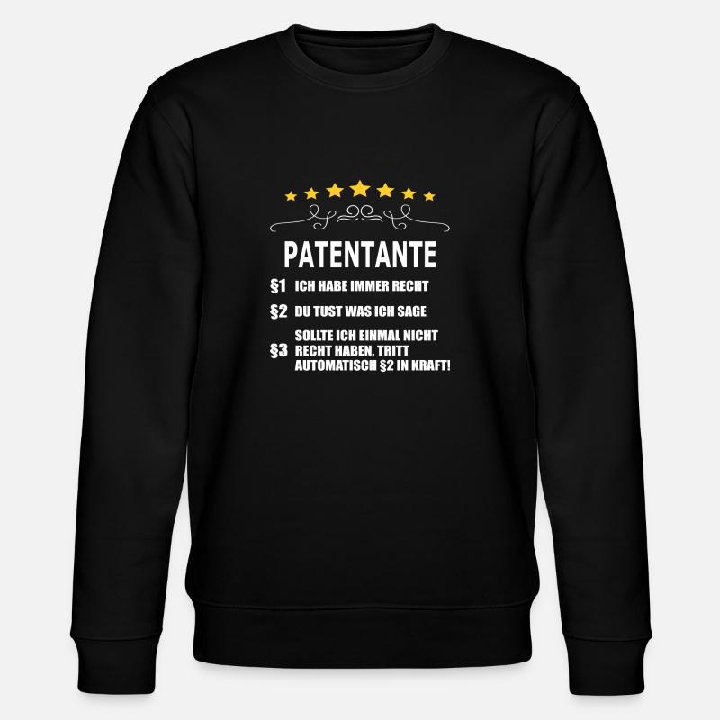 PATENTANTE - Stanley/Stella Unisex Bio-Sweatshirt CHANGER  - Schwarz