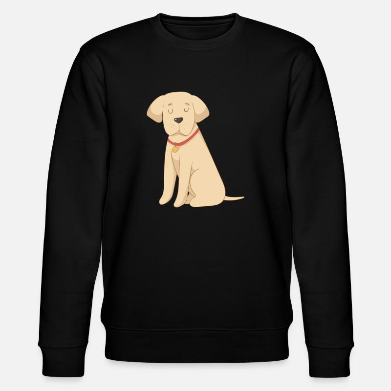 Labrador Gelb - Stanley/Stella Unisex Bio-Sweatshirt CHANGER  - Schwarz