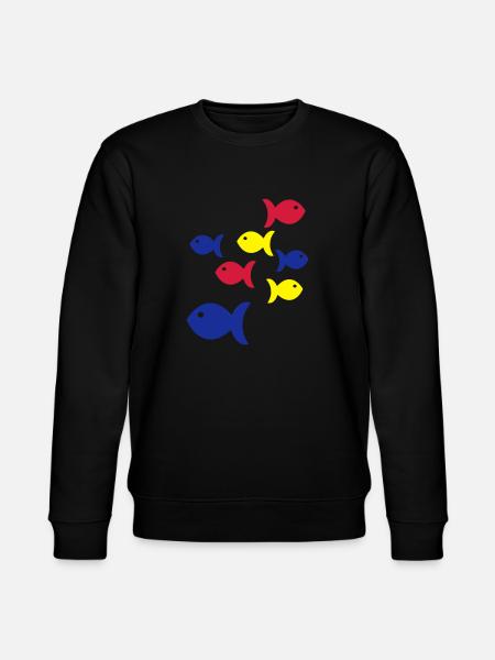 fische - Stanley/Stella CHANGER Unisex Organic Sweatshirt - black