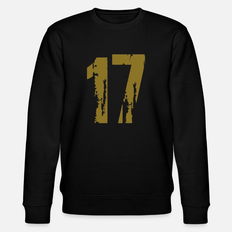 17 - Nummer - Stanley/Stella Unisex Bio-Sweatshirt CHANGER  - Schwarz