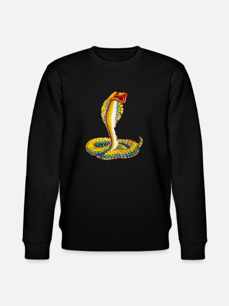 Pixel Snake - Stanley/Stella CHANGER Unisex Organic Sweatshirt - black