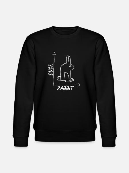 Duck Optical Illusion - Stanley/Stella CHANGER Unisex Organic Sweatshirt - black