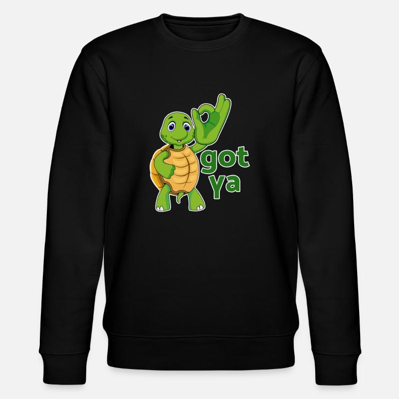turtle turtle testudines toad - Stanley/Stella CHANGER Unisex Organic Sweatshirt - black