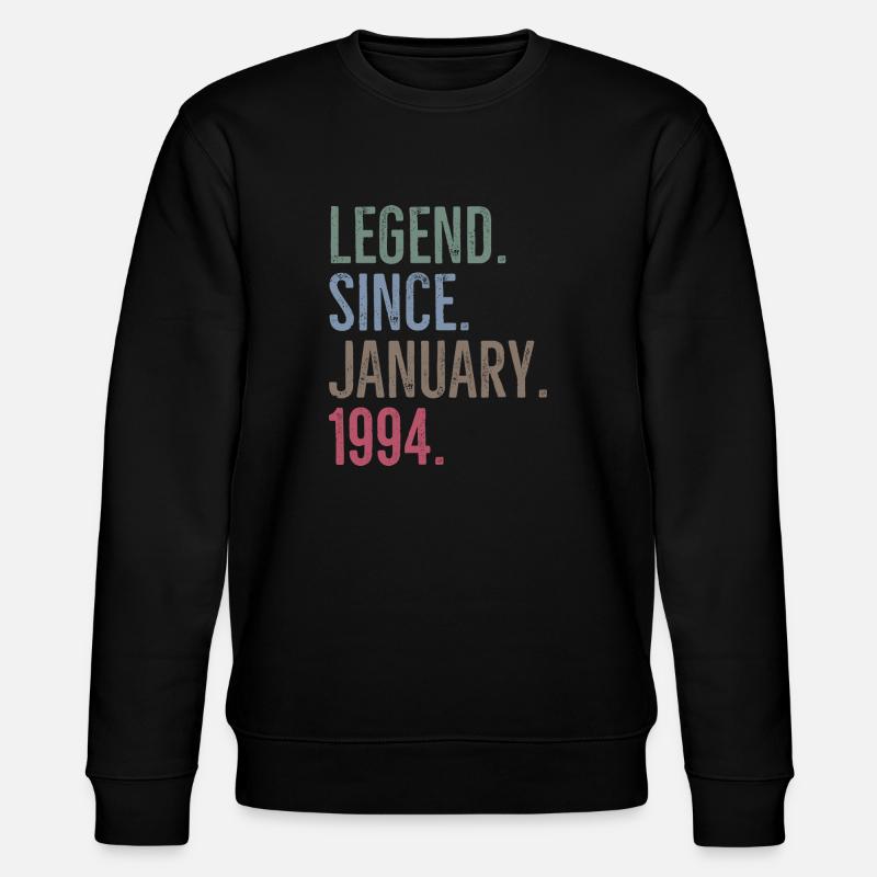 Légende depuis janvier 1994 - Sweat bio CHANGER Stanley/Stella Unisexe - noir