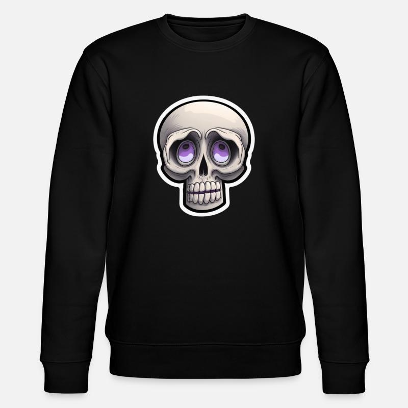 Skull Prankster: Cartoon Skull - Sweat bio CHANGER Stanley/Stella Unisexe - noir