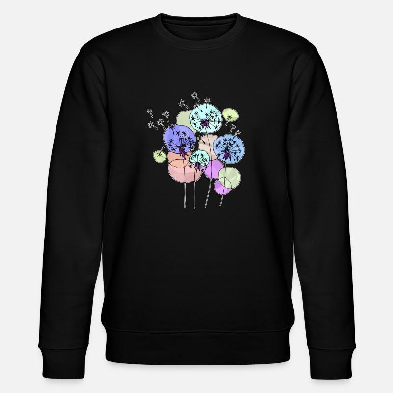 Löwenzahn - Stanley/Stella Unisex Bio-Sweatshirt CHANGER  - Schwarz