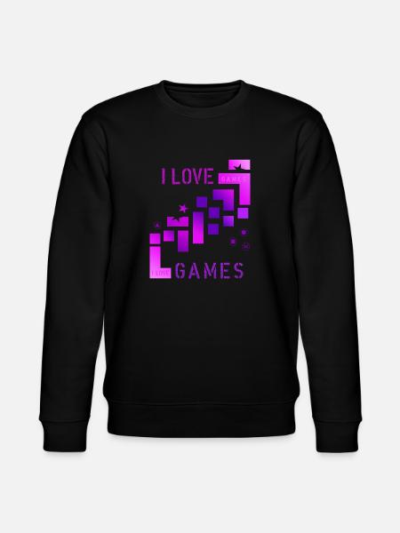 I love games - Stanley/Stella Unisex Bio-Sweatshirt CHANGER - Schwarz