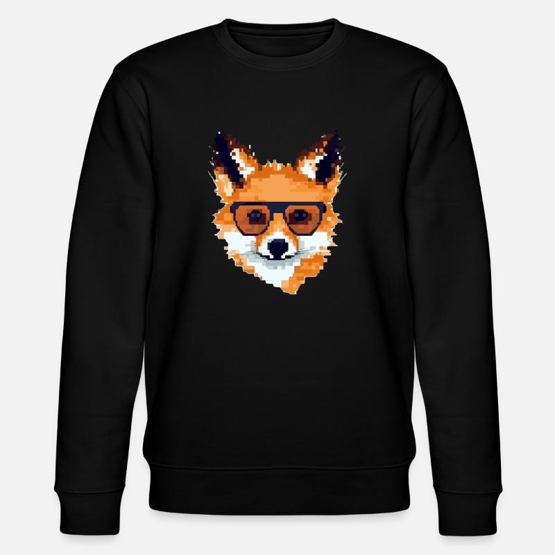 Pixolo le renard - Sweat bio CHANGER Stanley/Stella Unisexe - noir