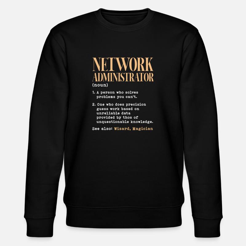 Network administrator Definition - Stanley/Stella Unisex Bio-Sweatshirt CHANGER - Schwarz
