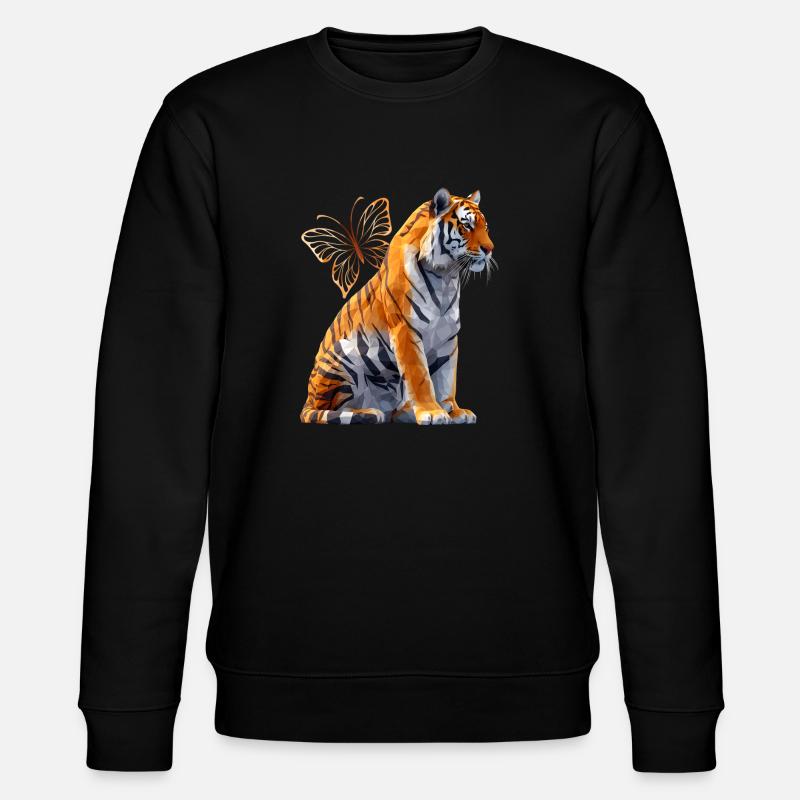 BengalTiger - Stanley/Stella Unisex Bio-Sweatshirt CHANGER  - Schwarz