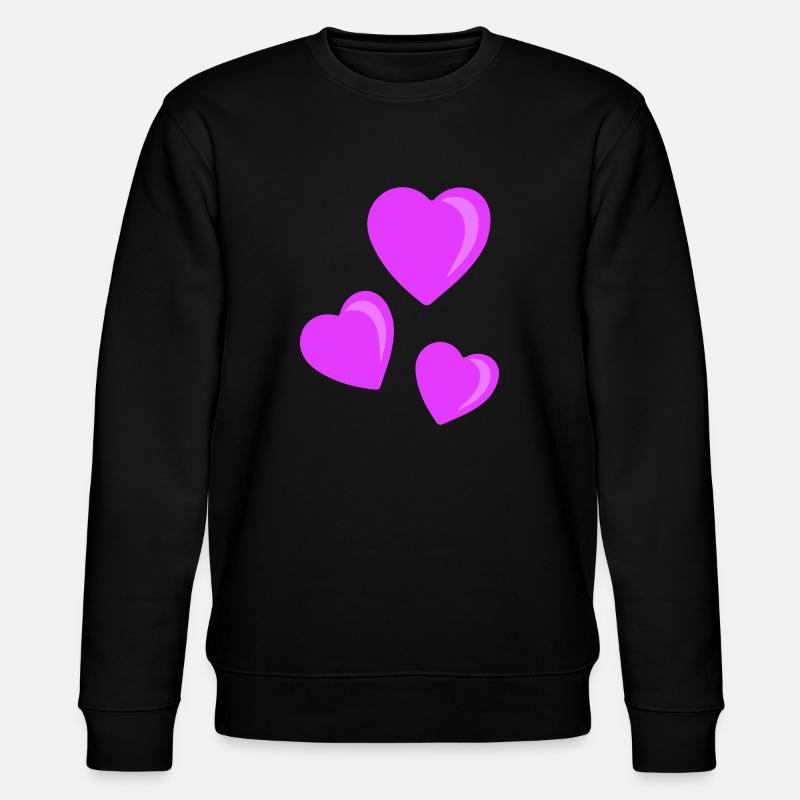 herzen - Stanley/Stella Unisex Bio-Sweatshirt CHANGER  - Schwarz