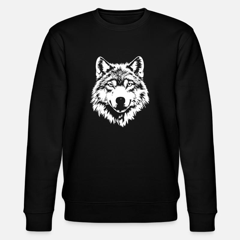 Visage de loup - Sweat bio CHANGER Stanley/Stella Unisexe - noir
