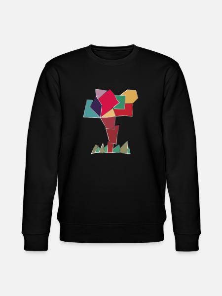 Happy tree - Stanley/Stella CHANGER Unisex Organic Sweatshirt - black