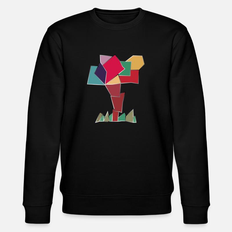 Glücklicher Baum - Stanley/Stella Unisex Bio-Sweatshirt CHANGER  - Schwarz