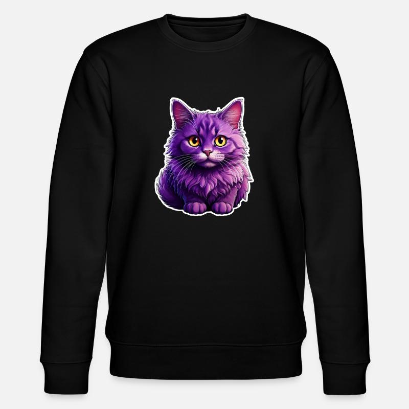 Design moderne Cat - Sweat bio CHANGER Stanley/Stella Unisexe - noir