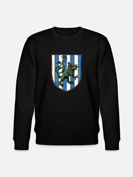 Coat of arms green dragon - Stanley/Stella CHANGER Unisex Organic Sweatshirt - black