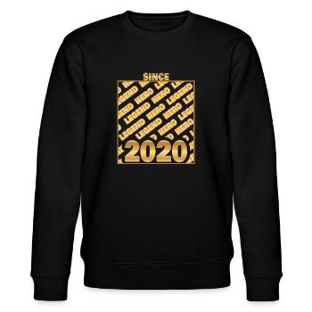 2020 - Stanley/Stella CHANGER Unisex Organic Sweatshirt - black - Front - Nik (191cm) & Marisol (170cm)