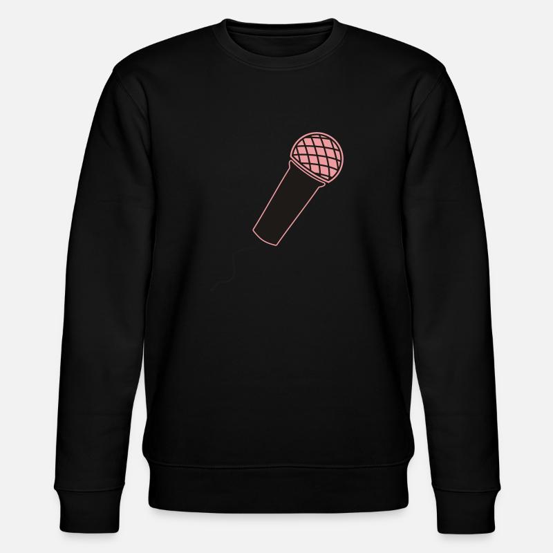 Microphone - Stanley/Stella CHANGER Unisex Organic Sweatshirt - black