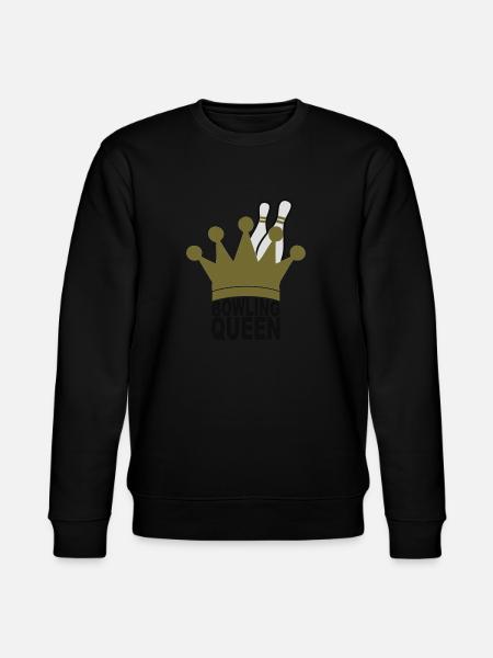 bowling queen - Stanley/Stella CHANGER Unisex Organic Sweatshirt - black