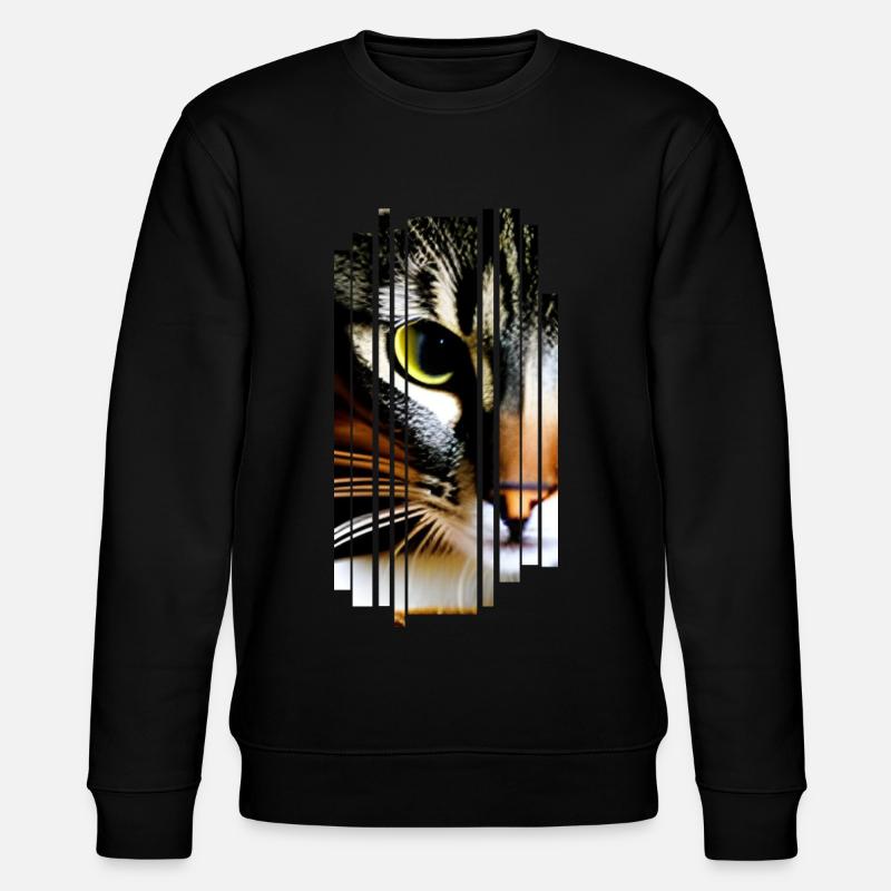 Katze Katzen - Stanley/Stella Unisex Bio-Sweatshirt CHANGER  - Schwarz