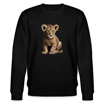 Bébé Lion Wildcat - Sweat bio CHANGER Stanley/Stella Unisexe - noir - Devant - Nik (191cm) & Marisol (170cm)