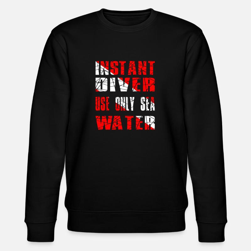 INSTANT DIVER - Stanley/Stella CHANGER Unisex Organic Sweatshirt - black