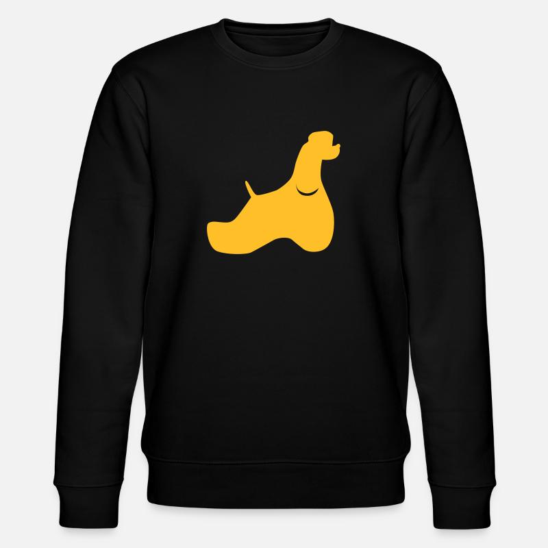 American Cocker Silhouette - Stanley/Stella Unisex Bio-Sweatshirt CHANGER  - Schwarz