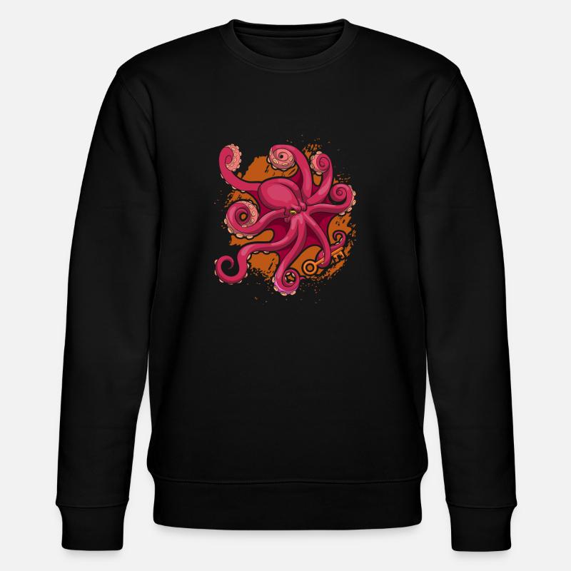 octopus - Stanley/Stella CHANGER Unisex Organic Sweatshirt - black