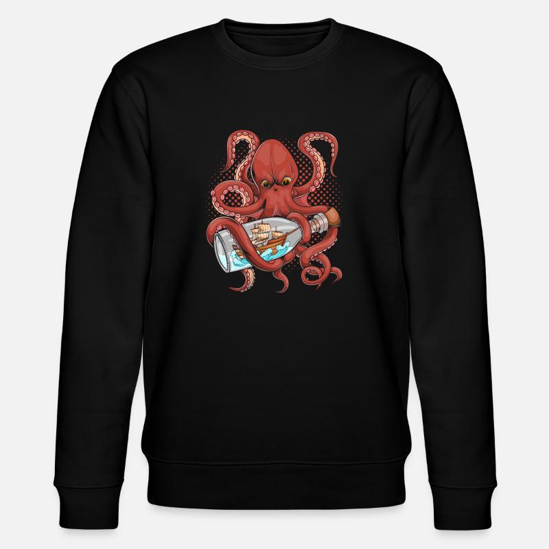 Pieuvres tentacules - Sweat bio CHANGER Stanley/Stella Unisexe - noir