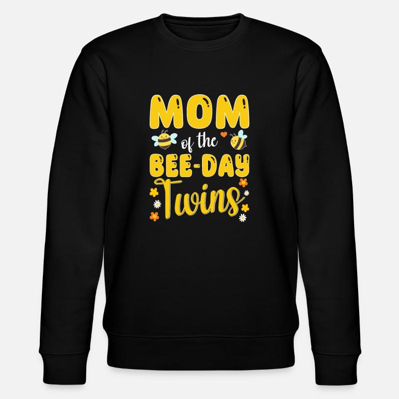Mutter der Bee Day Zwillinge - Stanley/Stella Unisex Bio-Sweatshirt CHANGER  - Schwarz