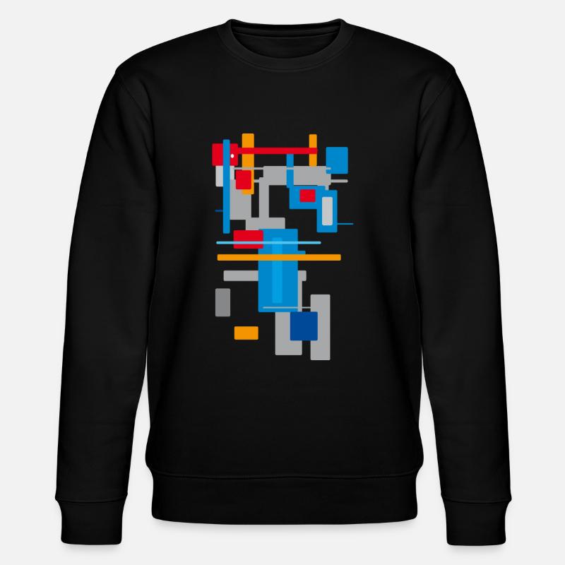 Architecture Patterns - Stanley/Stella CHANGER Unisex Organic Sweatshirt - black