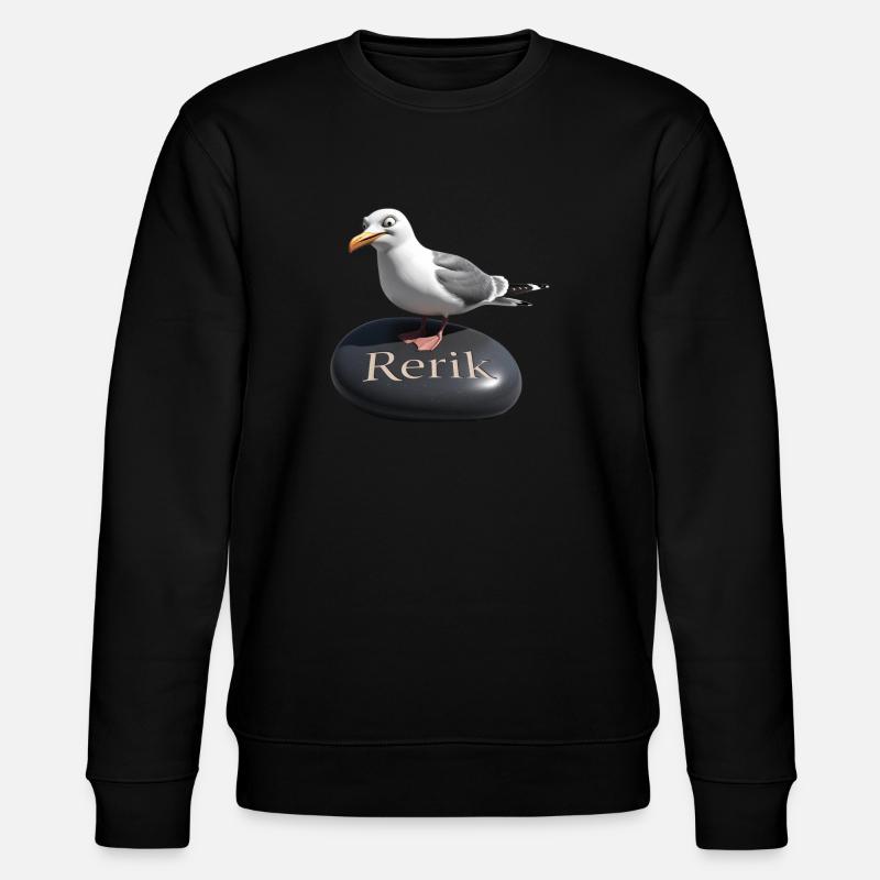 Rerik Ostseebad - Rerik Möwe - Stanley/Stella Unisex Bio-Sweatshirt CHANGER  - Schwarz