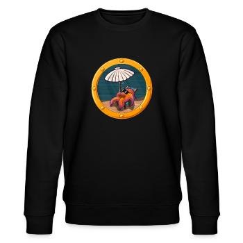 Seestern - Stanley/Stella Unisex Bio-Sweatshirt CHANGER  - Schwarz - Vorne - Nik (191cm) & Marisol (170cm)